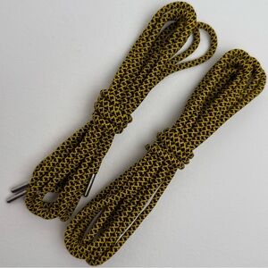 Dr. Martens Giraffe Black Yellow Round Metal Cap Aglet Laces 55”